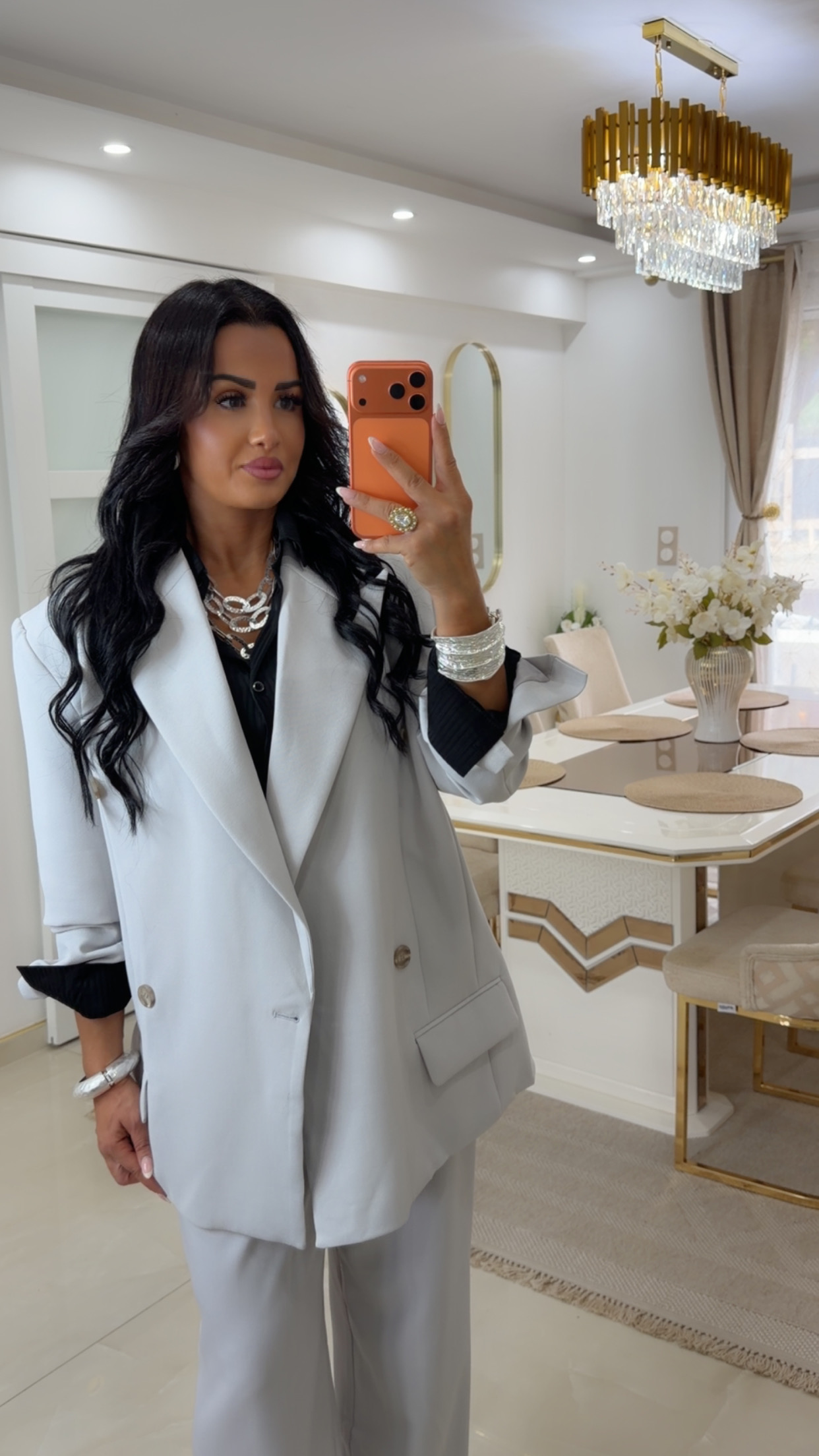 BLAZER OVERSIZE PREMIUM Gris – miniature 1